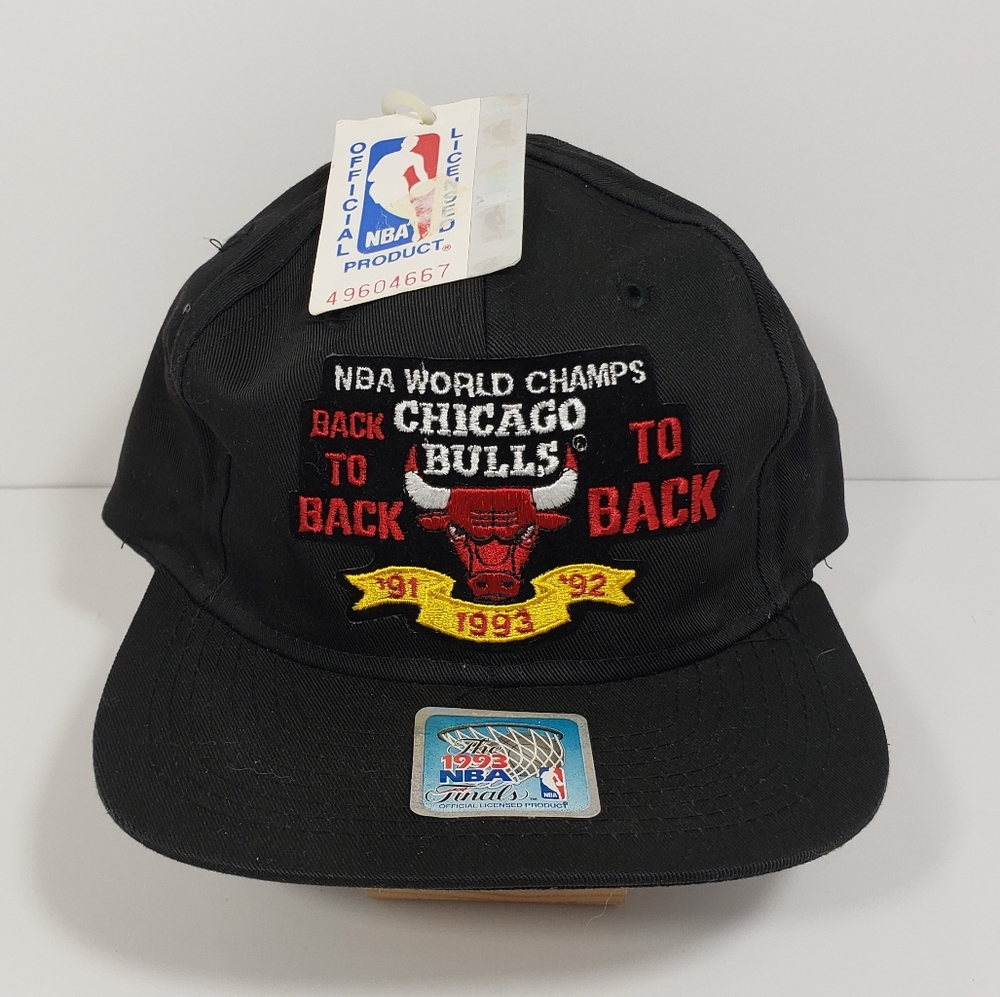 Vintage Chicago Bulls Three Peat Championship Hat